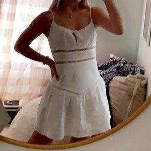 She + Sky Dotted Swiss Boutique White Dress
